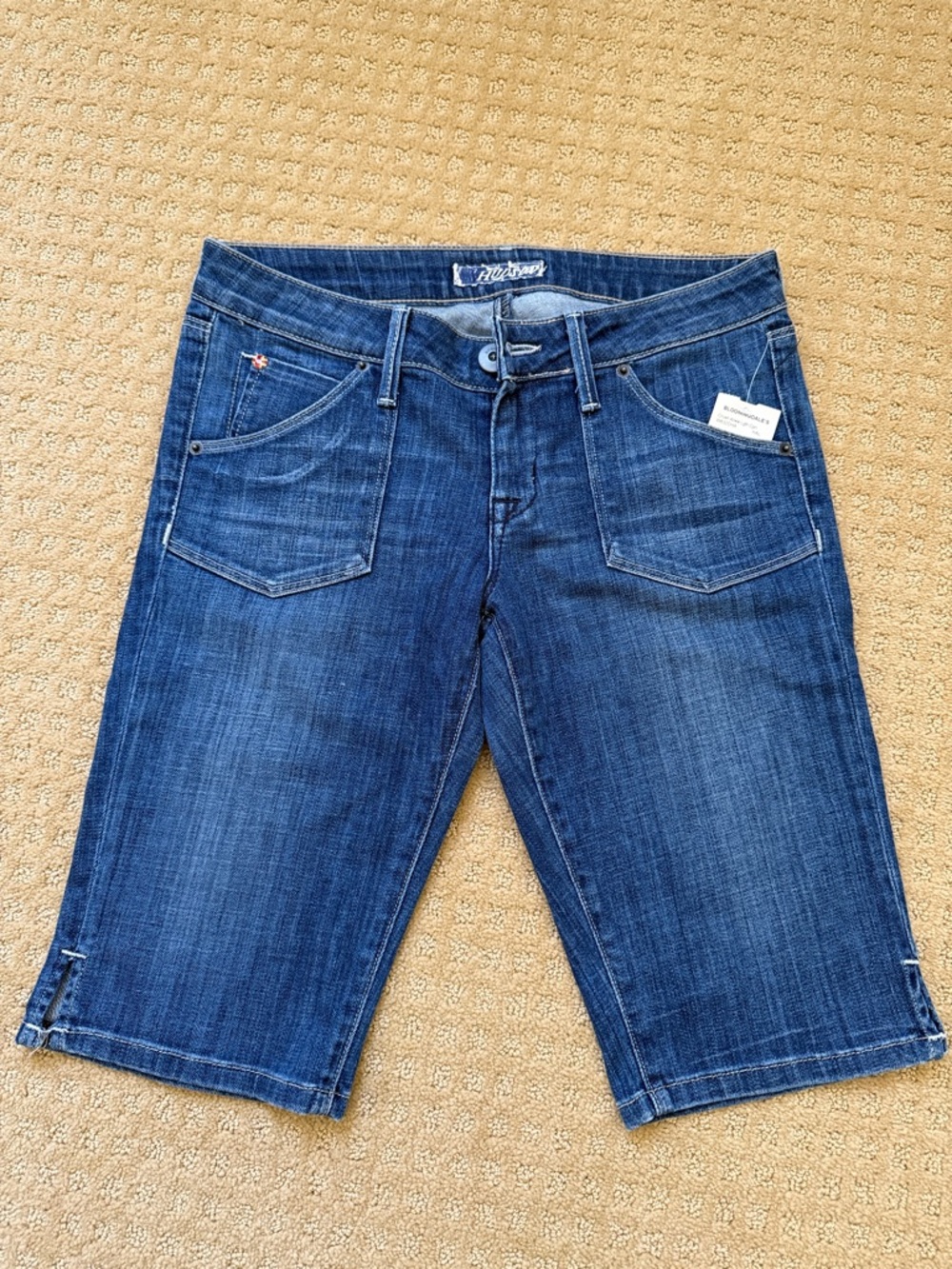 Hudson Jeans Dark Blue Denim Shorts